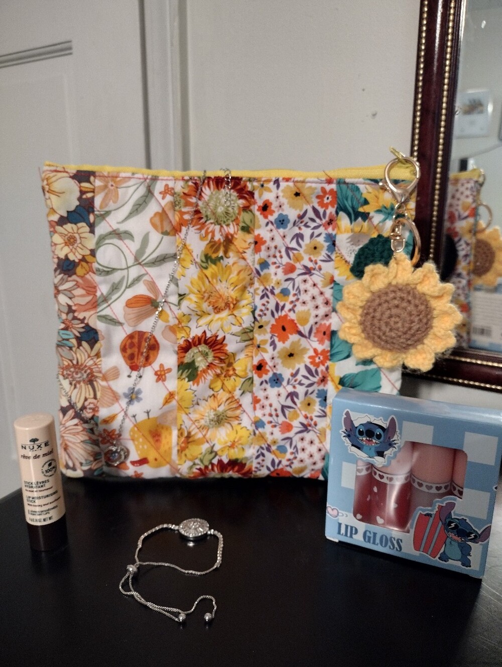 Homemade Cosmetics Bag With Angle Jewelry